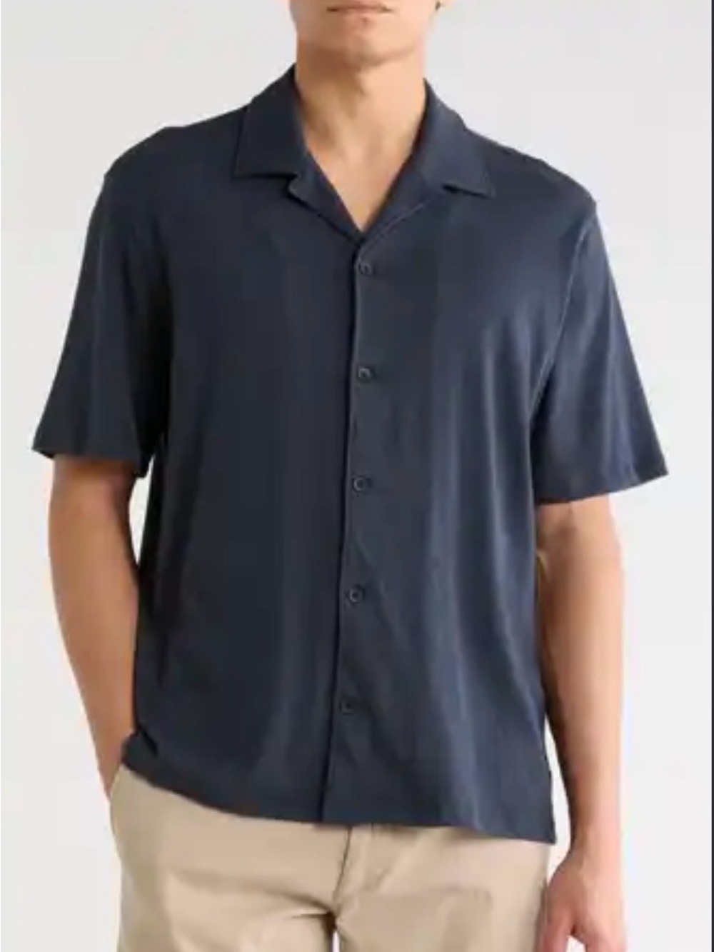 rag & bone Navy Short-Sleeve Alan Shirt